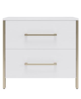 Emila 3-Pc. Upholstered Cal. King Bedroom Set Bed, 2-Drawer Nightstand and Chest