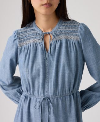 Women's Seren Round Neck Tiered Midi Dress