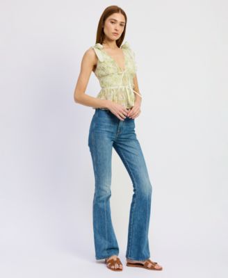 Women's Claire V-Neck Peplum Top