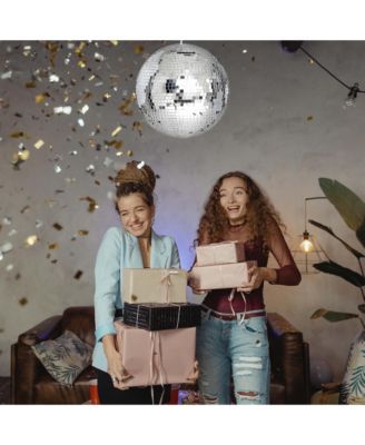 Large 12" Mirror Glass Disco Ball DJ Dance Home Party Bands Club Stage Lighting