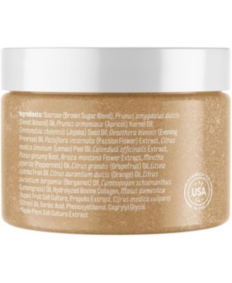 M3 Brown Sugar Body Scrub with Collagen Stem Cell Exfoliating Body Scrubber Face Cleanser 12 oz