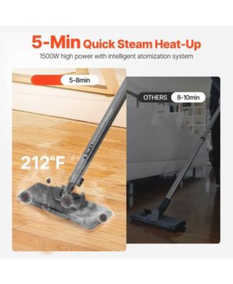 Steam Cleaner, Multipurpose Steamer with 27 Accessories, 51oz Tank & Long Cord, Portable Cleaning for Floors, Grout, Home & Car.