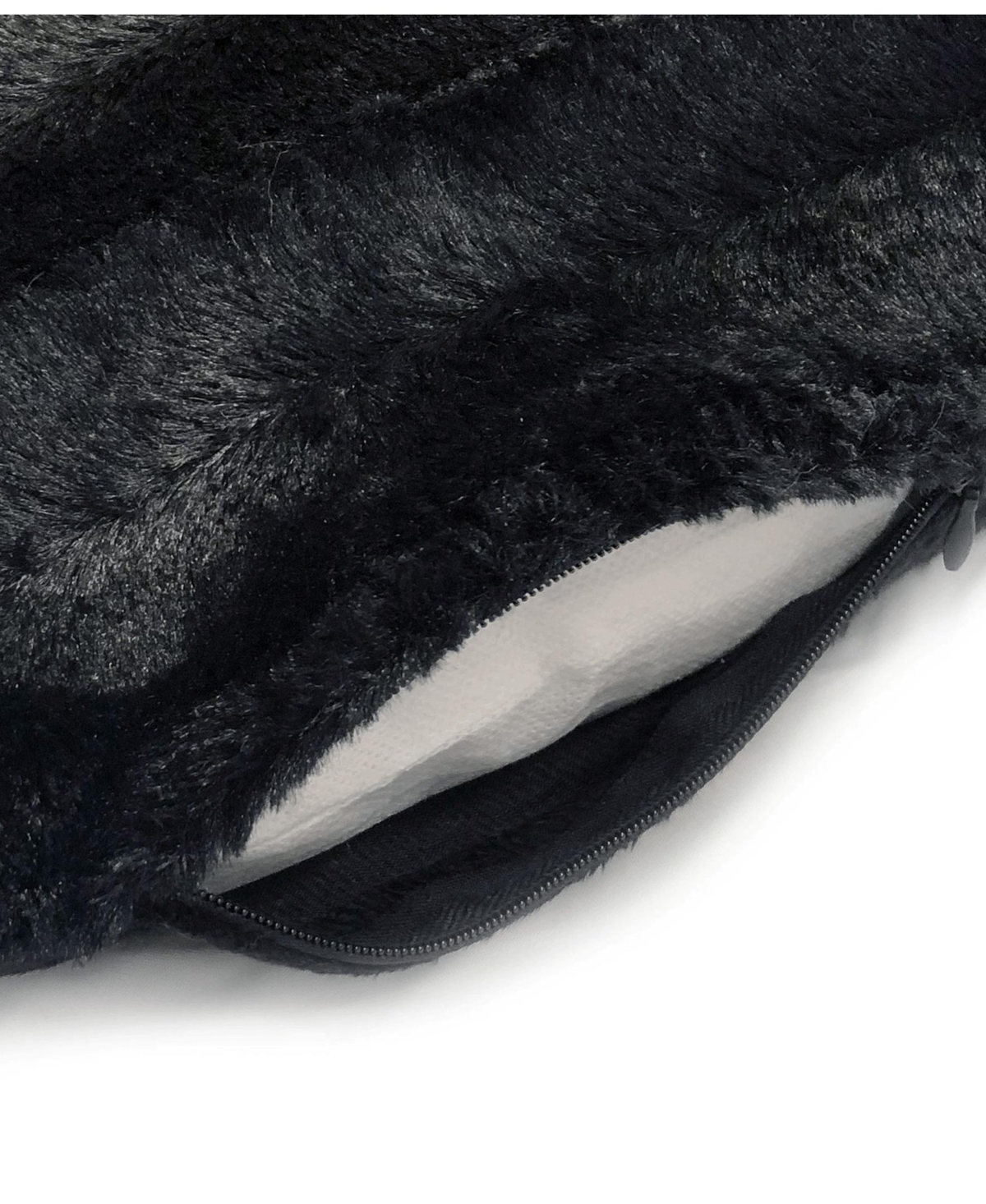 Cheer Collection Plush Reversible Faux Fur 2-Pack Decorative Pillow