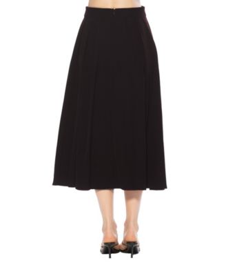 Women's Oren Long Pleated Midi Skirt