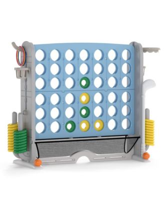 Jumbo 4 to Score Game with Ring Toss and Basketball Hoop