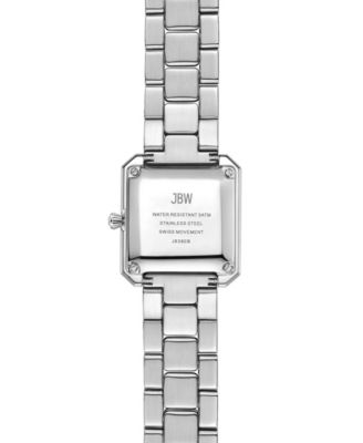 Women's Arc Crystal Diamond (0.06 ct. t.w.) Swiss Quartz Stainless Steel Watch, 23mm