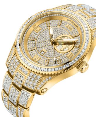 Women's Reserve Jet Crystal Diamond (0.115 ct. t.w.) Swiss Multifunction Two-Tone Stainless Steel Watch, 46mm
