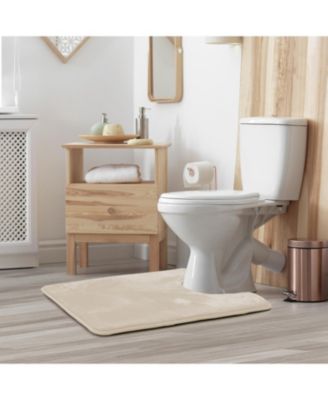 Non-Slip, Ultra Soft Plush, Memory Foam Bath Rug - Contour 24"x20"