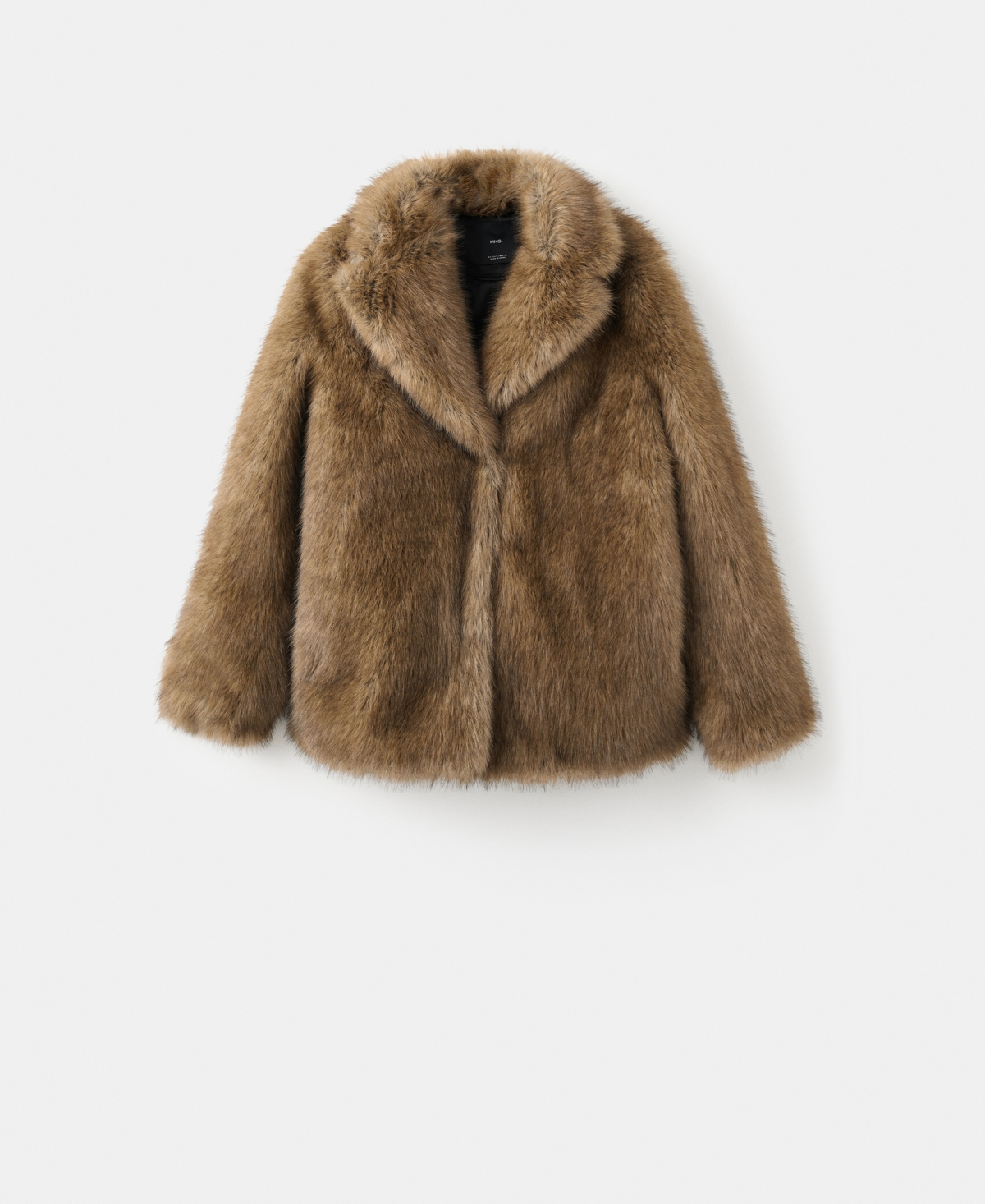 Mango Women's Lapels Faux-Fur Coat