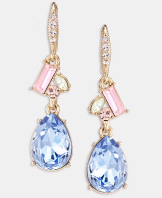 Crystal Cluster Drop Earrings