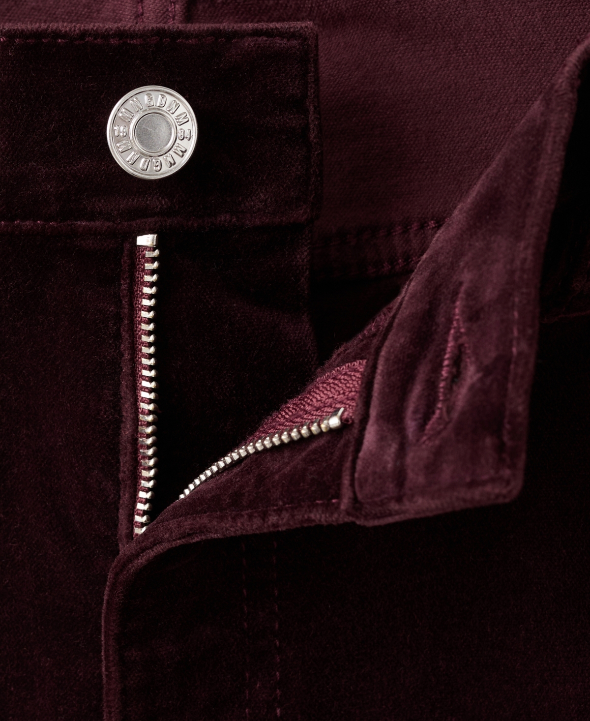 Mango Women's Wide-Leg Velvet Jeans