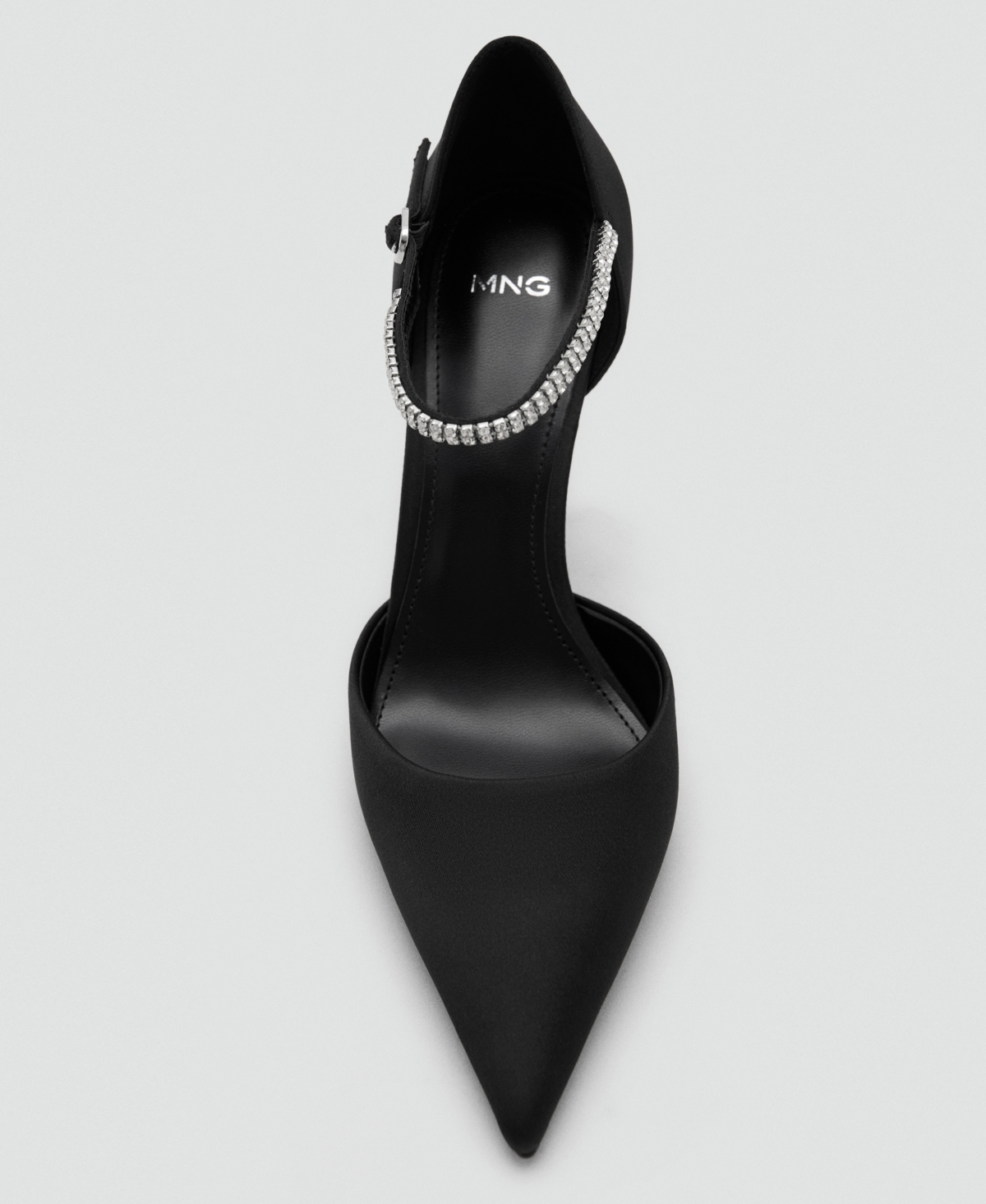 Mango Women's Rhinestones Strappy Heeled Shoes