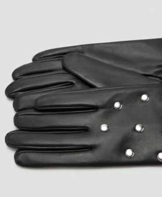 Women's Studded Leather Gloves