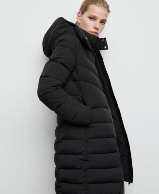 Women's Hood Midi Quilted Anorak