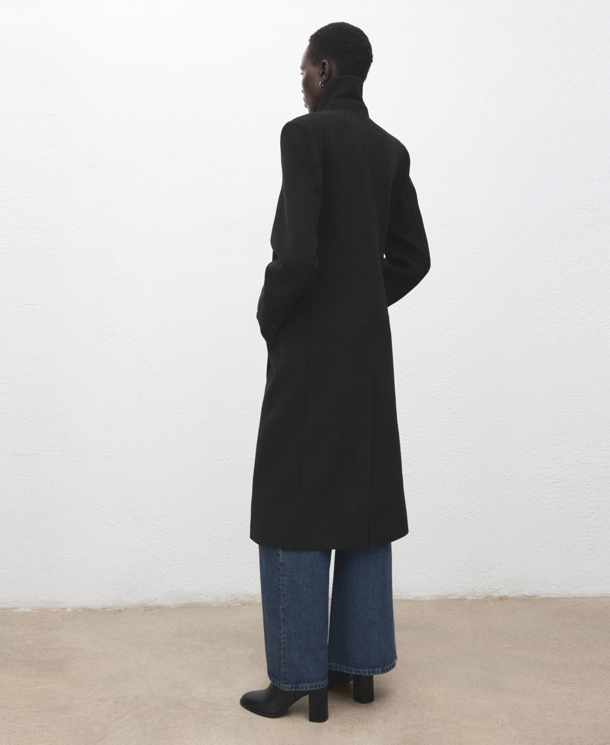 Mango Women's Double-Breasted Wool Coat