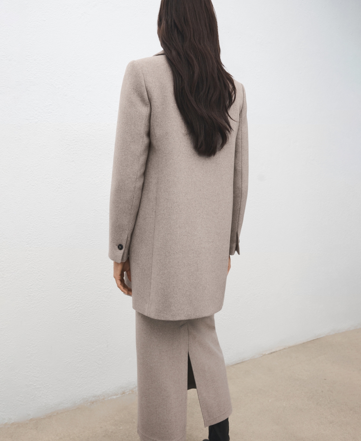 Mango Women's Double-Breasted Wool Coat