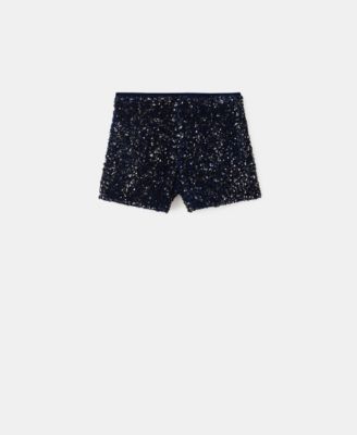 Women's Sequins Velvet Shorts