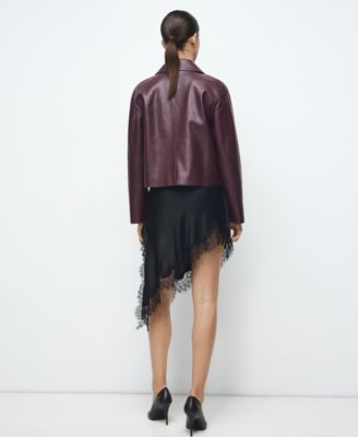 Women's Pockets Faux-Effect Jacket