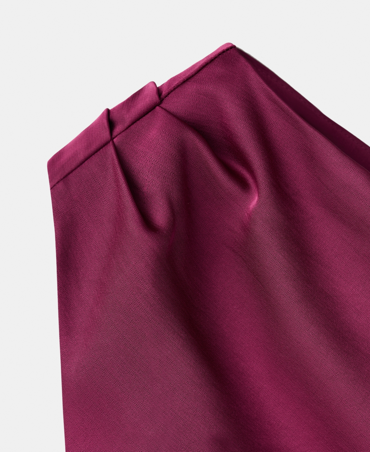 Mango Women's Side Slits Asymmetrical Satin Dress