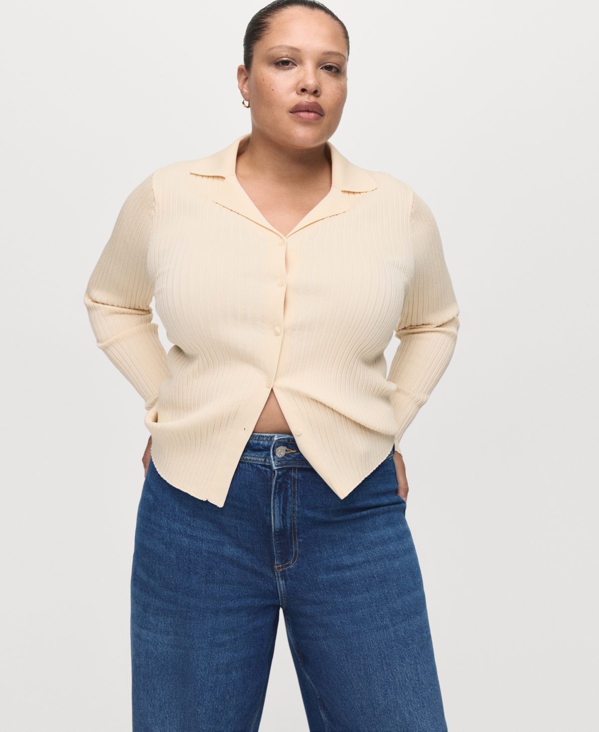 Mango Women's Catherin Culotte High-Rise Jeans