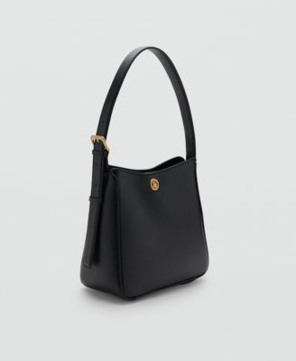 Women's Metal Detail Medium Bucket Bag