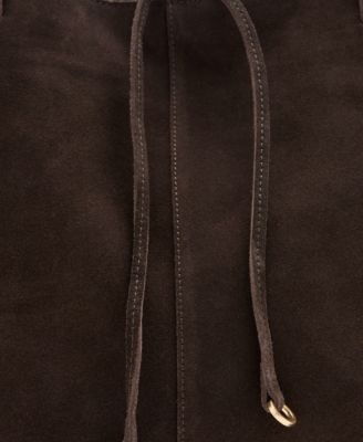 Women's Suede Leather Shopper Bag
