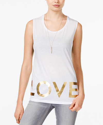 Love Bravery Muscle Tank Top, Only at Macy's
