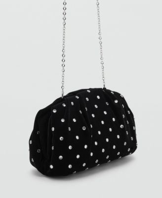 Women's Rhinestones Velvet Clutch