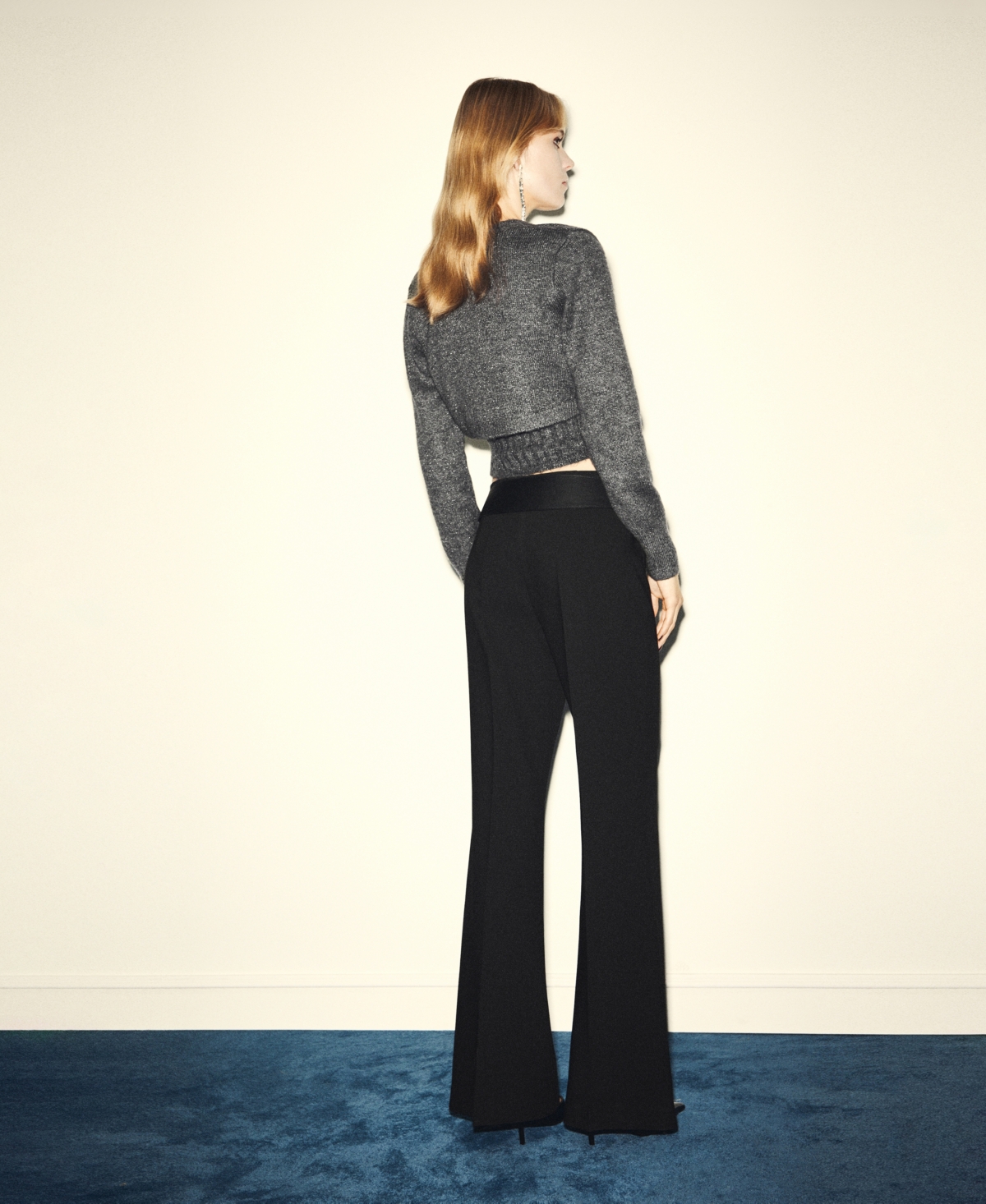 Mango Women's Lurex Cropped Cardigan