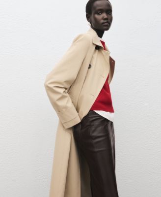 Women's Faux-Leather Flared Pants