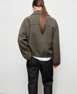 Women's Houndstooth Wool Jacket