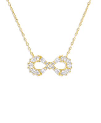 Cubic Zirconia Infinity Pendant Necklace, Macy's Exclusive
