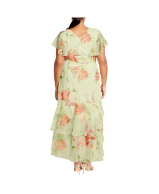 Women's Flirty Tier Print Maxi Dress