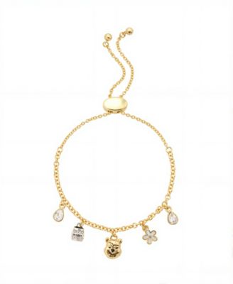 Winnie Hunny Flower Glass Teardrop Bolo Bracelet