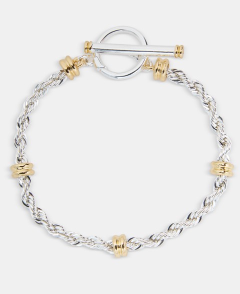 Украшения Lauren Ralph Lauren Two-Tone Rope Link Toggle Bracelet