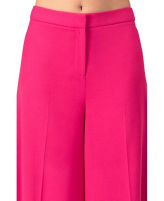 Women's Solid Wide-Leg Trousers
