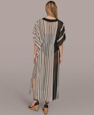 Donna Karan Women's Tie-Front Maxi Kaftan