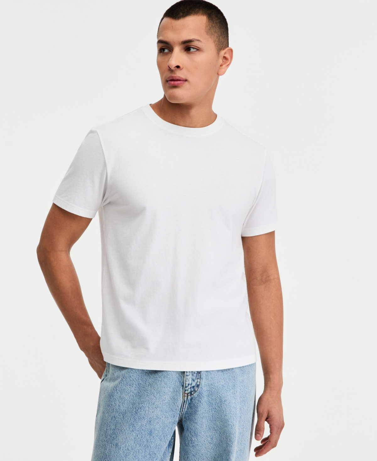 Sun + Stone Men's Cotton Lived Short Sleeve T-Shirt, Macy's Exclusive