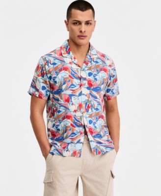 Men's Levi Printed Short-Sleeve Camp Shirt