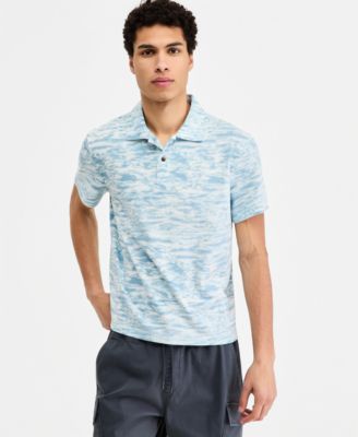 Men's Cotton Reflection Camo Polo Shirt