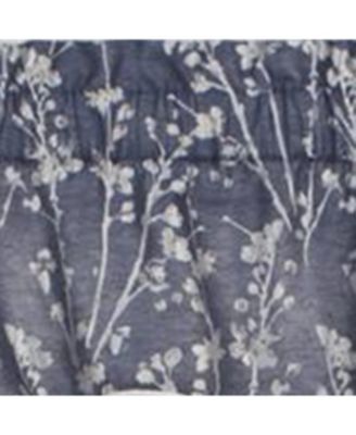 Meadow High Quality Room Darkening Solid Natural Color Lined Scallop Window Valance - 50 x15", Cobalt