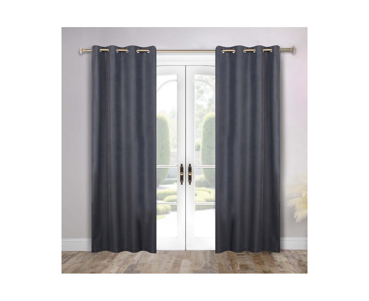 Superior Nyan 100% Blackout Machine Washable Curtains, Set of 2 Panels
