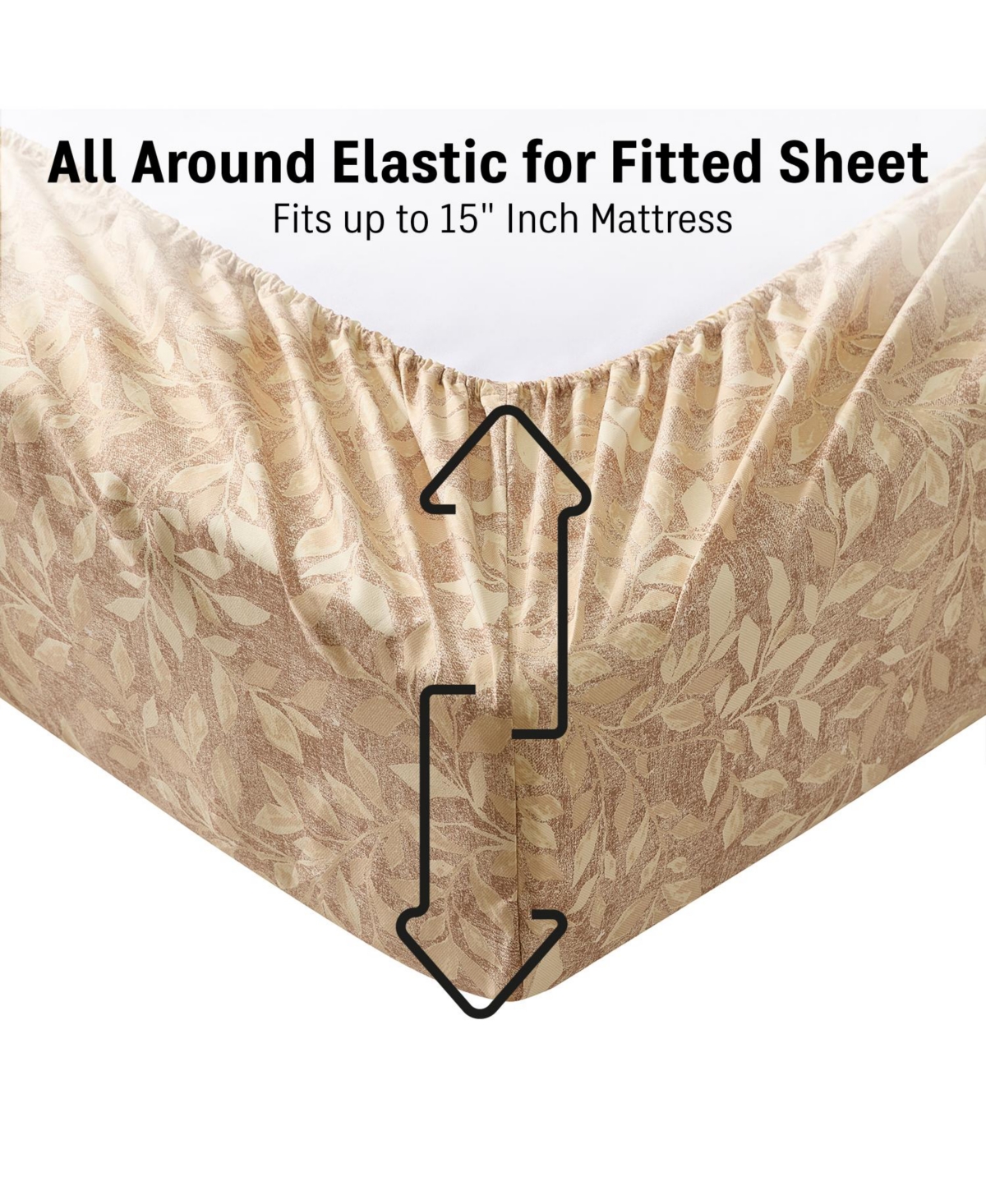 Hlc.me Floral Multi-Piece Printed Patterned Floral Bed Sheets Set - Wrinkle Resistant & Ultra Soft