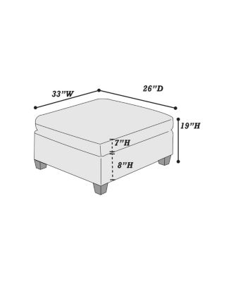 9-Piece Sectional Living Room Furniture Set With Ottomans