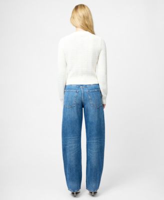 Women's Metallic Tweed Knit Cardigan Sweater