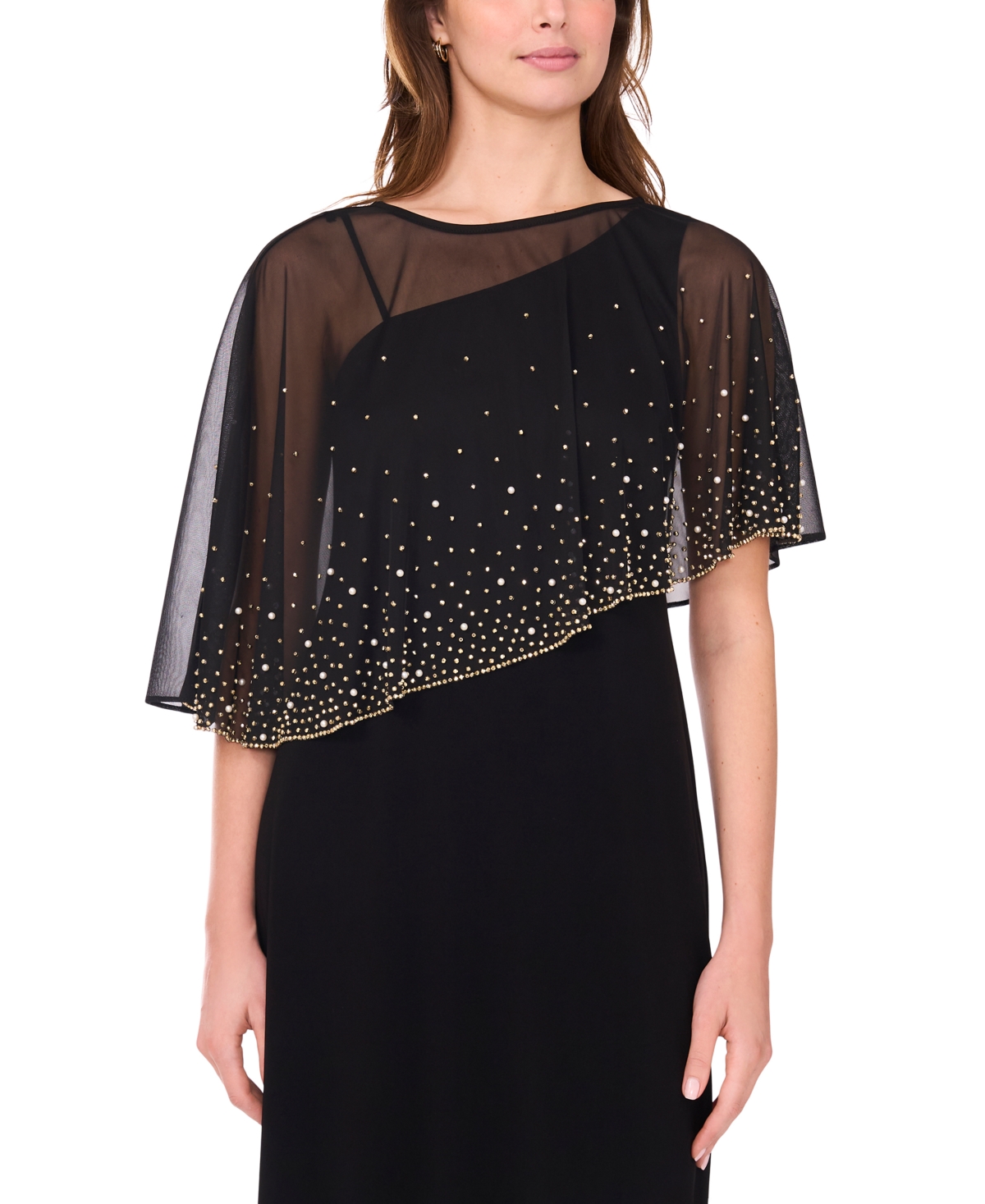 Msk Petite Crew Neck Maxi Dress