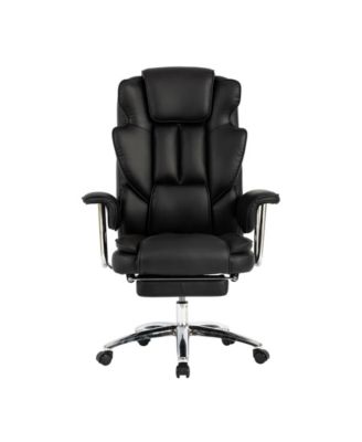 Streamdale Executive Chair with Footrest, Leather & Ergonomic