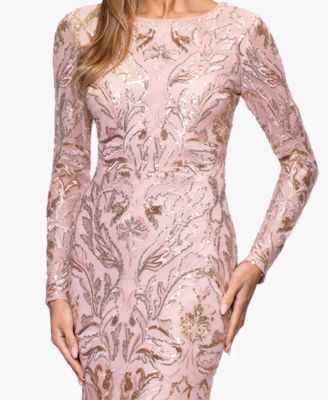 Women's Sequinned Embroidered Evening Gown