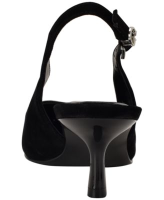 Women's Yannick Embellished Kitten Heel Slingback Pumps