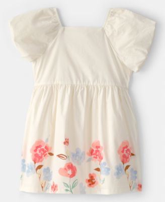 Girls' Toddler 2T-5T Puff-Sleeve Floral Dress